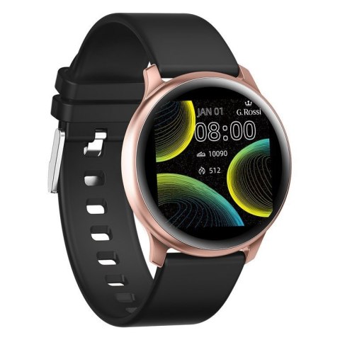 SMARTWATCH DAMSKI G. Rossi SW010-14 rosegold/black (sg005n) SMARTWATCH DAMSKI G. Rossi SW010-14 rosegold/black (sg005n)