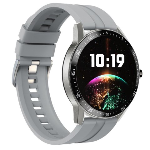 SMARTWATCH MĘSKI G. Rossi SW018-2 silver/gray (sg012b) WŁASNE TARCZE SMARTWATCH MĘSKI G. Rossi SW018-2 silver/gray (sg012b) WŁASNE TARCZE