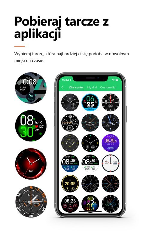 SMARTWATCH MĘSKI G. Rossi SW018-2 silver/gray (sg012b) WŁASNE TARCZE SMARTWATCH MĘSKI G. Rossi SW018-2 silver/gray (sg012b) WŁASNE TARCZE