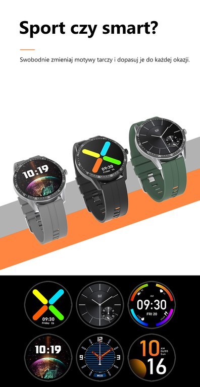 SMARTWATCH MĘSKI G. Rossi SW018-4 black/red (sg012d) WŁASNE TARCZE SMARTWATCH MĘSKI G. Rossi SW018-4 black/red (sg012d) WŁASNE TARCZE