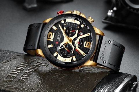 ZEGAREK MĘSKI CURREN 8329 (zc027b) - CHRONOGRAF + BOX ZEGAREK MĘSKI CURREN 8329 (zc027b) - CHRONOGRAF + BOX