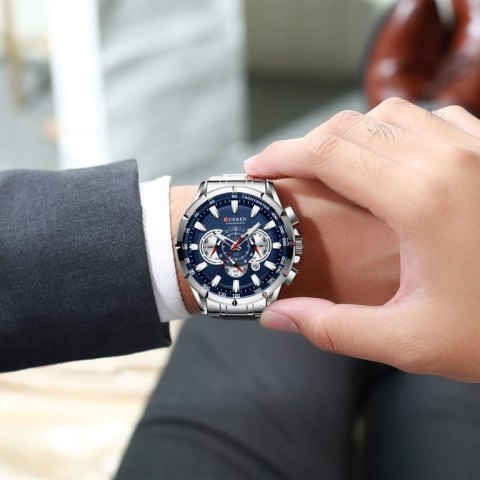 ZEGAREK MĘSKI CURREN 8363 (zc018a) - CHRONOGRAF ZEGAREK MĘSKI CURREN 8363 (zc018a) - CHRONOGRAF