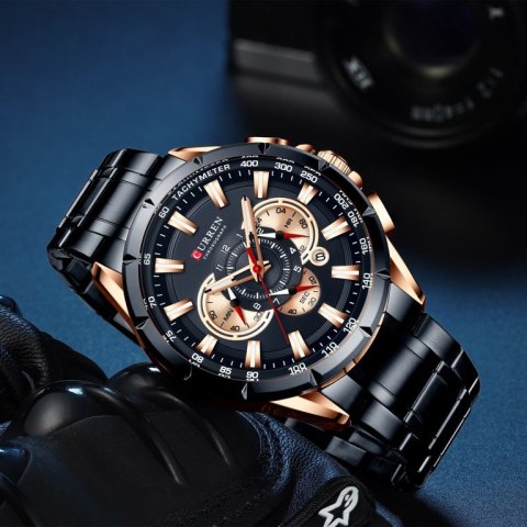 ZEGAREK MĘSKI CURREN 8363 (zc018d) - CHRONOGRAF ZEGAREK MĘSKI CURREN 8363 (zc018d) - CHRONOGRAF