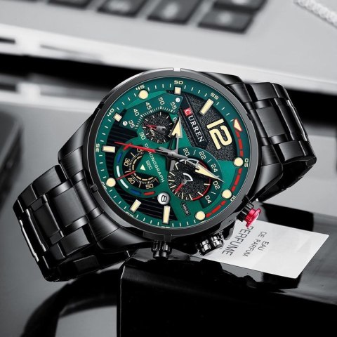 ZEGAREK MĘSKI CURREN 8395 (zc019c) - CHRONOGRAF ZEGAREK MĘSKI CURREN 8395 (zc019c) - CHRONOGRAF