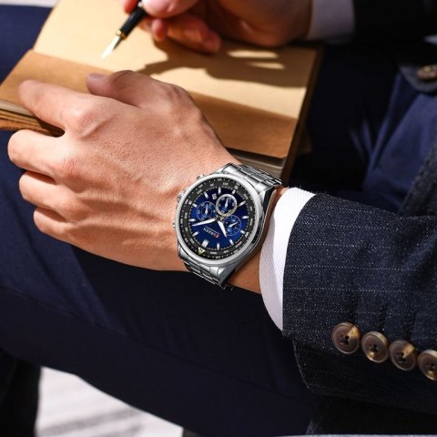 ZEGAREK MĘSKI CURREN 8399 (zc016b) - CHRONOGRAF + BOX ZEGAREK MĘSKI CURREN 8399 (zc016b) - CHRONOGRAF + BOX