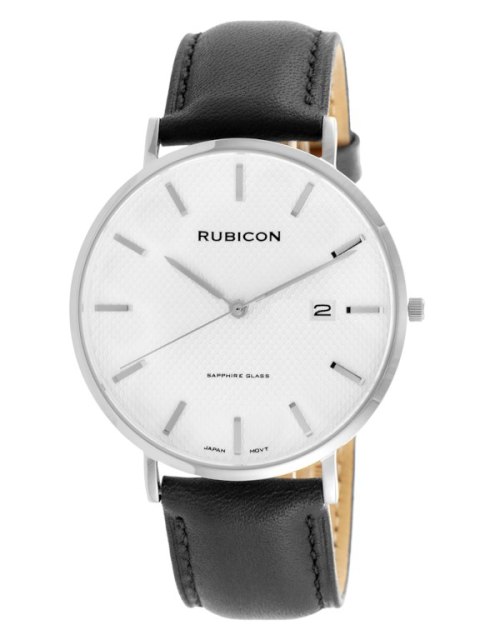 ZEGAREK MĘSKI RUBICON RNCE49 - SZAFIROWE SZKŁO (zr105c) ZEGAREK MĘSKI RUBICON RNCE49 - SZAFIROWE SZKŁO (zr105c)