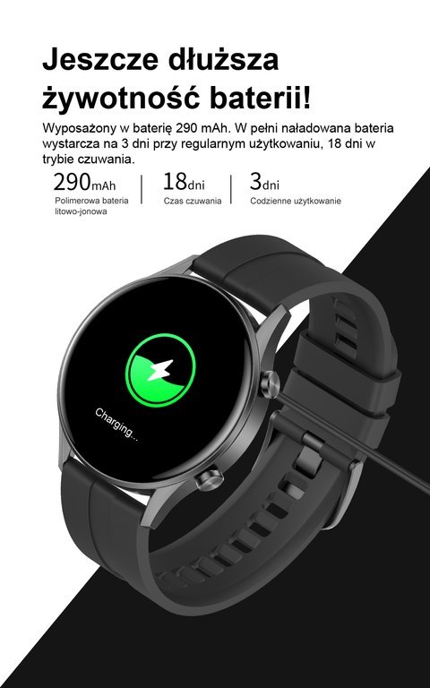 SMARTWATCH MĘSKI G. Rossi SW019-3 black/red (sg014c) PROWADZENIE ROZMÓW SMARTWATCH MĘSKI G. Rossi SW019-3 black/red (sg014c) PROWADZENIE ROZMÓW