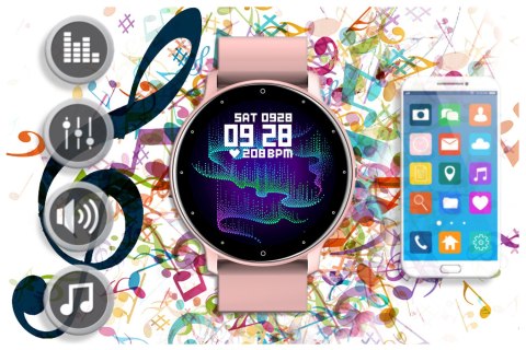 SMARTWATCH UNISEX GRAVITY GT1-1 - PULSOMETR, WŁASNE TARCZE (sg015a) SMARTWATCH UNISEX GRAVITY GT1-1 - PULSOMETR, WŁASNE TARCZE (sg015a)