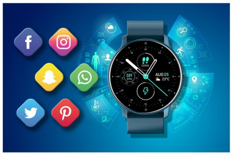SMARTWATCH UNISEX GRAVITY GT1-5 - PULSOMETR, WŁASNE TARCZE (sg015e) SMARTWATCH UNISEX GRAVITY GT1-5 - PULSOMETR, WŁASNE TARCZE (sg015e)