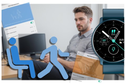 SMARTWATCH UNISEX GRAVITY GT1-5 - PULSOMETR, WŁASNE TARCZE (sg015e) SMARTWATCH UNISEX GRAVITY GT1-5 - PULSOMETR, WŁASNE TARCZE (sg015e)