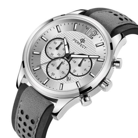 ZEGAREK MĘSKI PERFECT CH01L - CHRONOGRAF (zp354f) + BOX ZEGAREK MĘSKI PERFECT CH01L - CHRONOGRAF (zp354f) + BOX