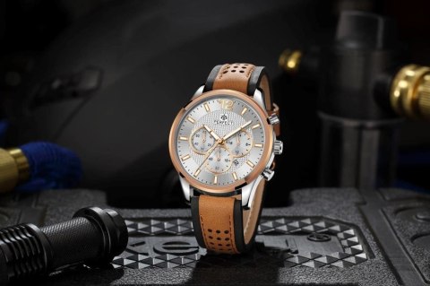 ZEGAREK MĘSKI PERFECT CH01L - CHRONOGRAF (zp354g) + BOX ZEGAREK MĘSKI PERFECT CH01L - CHRONOGRAF (zp354g) + BOX