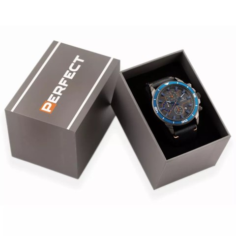 ZEGAREK MĘSKI PERFECT CH02L - CHRONOGRAF (zp351j) + BOX ZEGAREK MĘSKI PERFECT CH02L - CHRONOGRAF (zp351j) + BOX