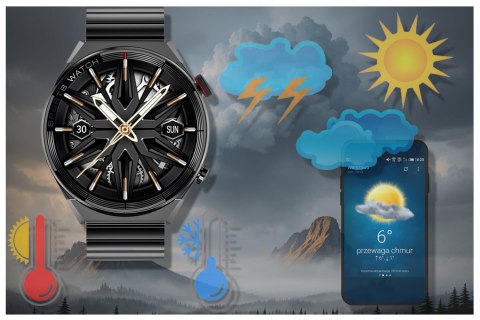 SMARTWATCH MĘSKI Rubicon RNCE99 - POŁĄCZENIA, ŁADOWANIE BEZPRZEWODOWE SMARTWATCH MĘSKI Rubicon RNCE99 - POŁĄCZENIA, ŁADOWANIE BEZPRZEWODOWE