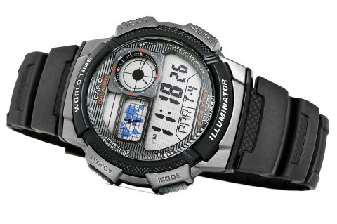 Zegarek Męski CASIO AE-1000W-1BVDF + BOX Zegarek Męski CASIO AE-1000W-1BVDF + BOX