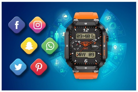 SMARTWATCH MĘSKI GRAVITY GT6-3 - WYKONYWANIE POŁĄCZEŃ, MONITOR SNU (sg020c) SMARTWATCH MĘSKI GRAVITY GT6-3 - WYKONYWANIE POŁĄCZEŃ, MONITOR SNU (sg020c)