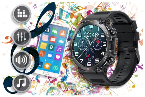 SMARTWATCH MĘSKI GRAVITY GT7-1 PRO - WYKONYWANIE POŁĄCZEŃ, PULSOKSYMETR (sg018a) SMARTWATCH MĘSKI GRAVITY GT7-1 PRO - WYKONYWANIE POŁĄCZEŃ, PULSOKSYMETR (sg018a)