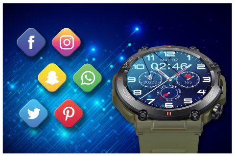SMARTWATCH MĘSKI GRAVITY GT7-3 PRO - WYKONYWANIE POŁĄCZEŃ, PULSOKSYMETR (sg018c) SMARTWATCH MĘSKI GRAVITY GT7-3 PRO - WYKONYWANIE POŁĄCZEŃ, PULSOKSYMETR (sg018c)