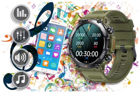 SMARTWATCH MĘSKI GRAVITY GT7-3 PRO - WYKONYWANIE POŁĄCZEŃ, PULSOKSYMETR (sg018c) SMARTWATCH MĘSKI GRAVITY GT7-3 PRO - WYKONYWANIE POŁĄCZEŃ, PULSOKSYMETR (sg018c)
