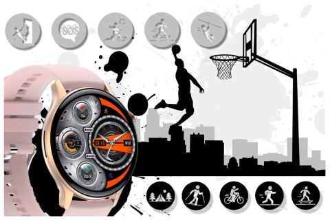 SMARTWATCH DAMSKI Rubicon RNCF10 - TRYBY SPORTOWE, MONITOR SNU (sr055b) SMARTWATCH DAMSKI Rubicon RNCF10 - TRYBY SPORTOWE, MONITOR SNU (sr055b)
