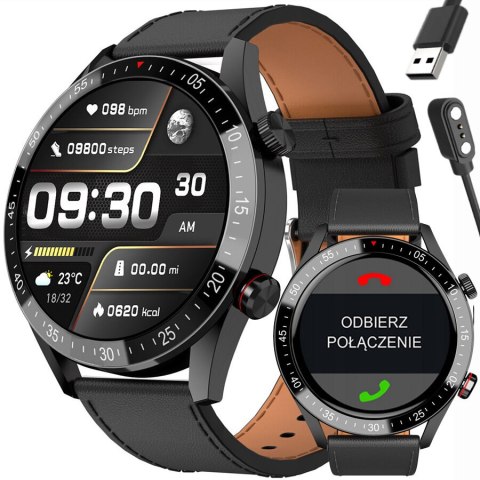 SMARTWATCH MĘSKI GRAVITY GT4-4 - WYKONYWANIE POŁĄCZEŃ, KROKOMIERZ (sg023d) SMARTWATCH MĘSKI GRAVITY GT4-4 - WYKONYWANIE POŁĄCZEŃ, KROKOMIERZ (sg023d)