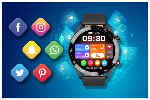 SMARTWATCH MĘSKI GRAVITY GT4-4 - WYKONYWANIE POŁĄCZEŃ, KROKOMIERZ (sg023d) SMARTWATCH MĘSKI GRAVITY GT4-4 - WYKONYWANIE POŁĄCZEŃ, KROKOMIERZ (sg023d)