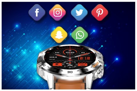 SMARTWATCH MĘSKI GRAVITY GT9-8 - WYKONYWANIE POŁĄCZEŃ, CIŚNIENIOMIERZ (sg021h) SMARTWATCH MĘSKI GRAVITY GT9-8 - WYKONYWANIE POŁĄCZEŃ, CIŚNIENIOMIERZ (sg021h)
