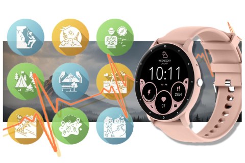 SMARTWATCH UNISEX Rubicon RNCF16 - BLUETOOTH CALL, TRENING GOOGLE FIT (sr058d) SMARTWATCH UNISEX Rubicon RNCF16 - BLUETOOTH CALL, TRENING GOOGLE FIT (sr058d)