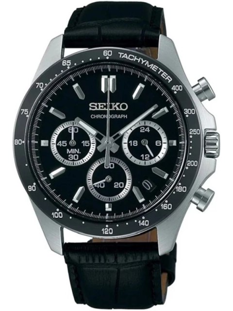 ZEGAREK MĘSKI SEIKO CHRONOGRAPH BLACK SPIRIT SBTR021 + BOX ZEGAREK MĘSKI SEIKO CHRONOGRAPH BLACK SPIRIT SBTR021 + BOX