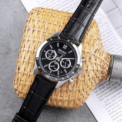 ZEGAREK MĘSKI SEIKO CHRONOGRAPH BLACK SPIRIT SBTR021 + BOX ZEGAREK MĘSKI SEIKO CHRONOGRAPH BLACK SPIRIT SBTR021 + BOX