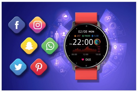 SMARTWATCH UNISEX GRAVITY GT1-10 - PULSOMETR, WŁASNE TARCZE (sg015j) SMARTWATCH UNISEX GRAVITY GT1-10 - PULSOMETR, WŁASNE TARCZE (sg015j)