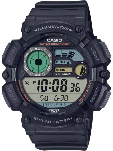 ZEGAREK MĘSKI CASIO Digital Moonphase WS-1500H-1A + BOX ZEGAREK MĘSKI CASIO Digital Moonphase WS-1500H-1A + BOX