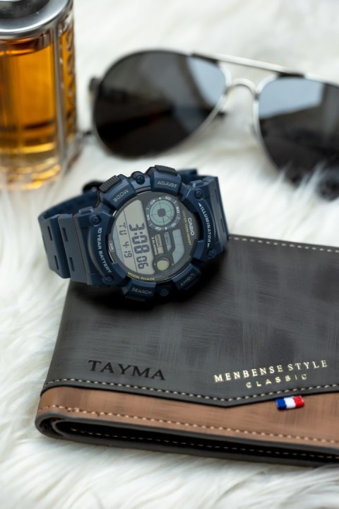 ZEGAREK MĘSKI CASIO Digital Moonphase WS-1500H-2AVEF + BOX ZEGAREK MĘSKI CASIO Digital Moonphase WS-1500H-2AVEF + BOX