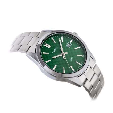 ZEGAREK MĘSKI CASIO MTP-VD03D-3A1 Green + BOX ZEGAREK MĘSKI CASIO MTP-VD03D-3A1 Green + BOX