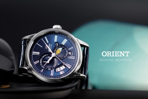Zegarek Męski Orient Classic Sun & Moon RA-AK0011D10B + BOX Zegarek Męski Orient Classic Sun & Moon RA-AK0011D10B + BOX