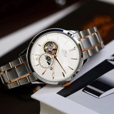 Zegarek Męski Orient Classic Sun & Moon RA-AS0101S10B + BOX Zegarek Męski Orient Classic Sun & Moon RA-AS0101S10B + BOX