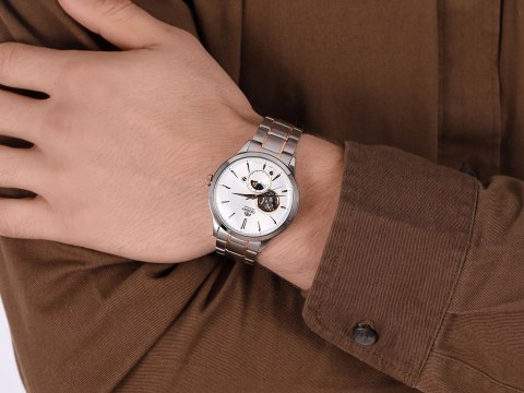 Zegarek Męski Orient Classic Sun & Moon RA-AS0101S10B + BOX Zegarek Męski Orient Classic Sun & Moon RA-AS0101S10B + BOX