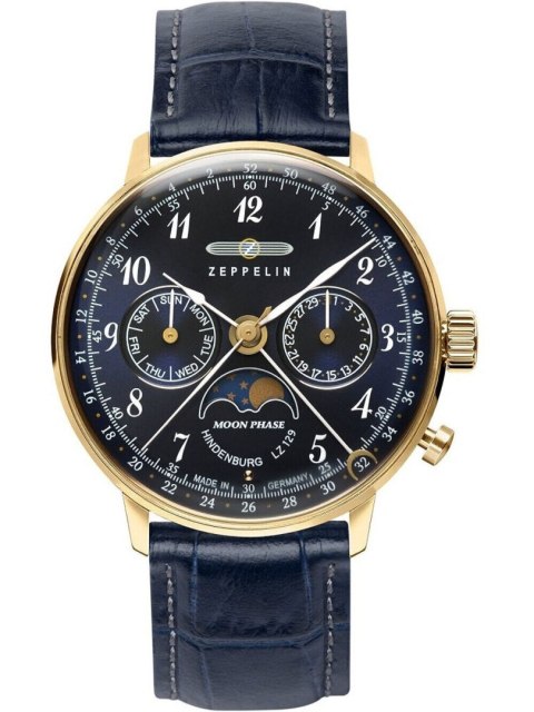 Zegarek Zeppelin LZ129 Hindenburg Moonphase 36mm 70392 Zegarek Zeppelin LZ129 Hindenburg Moonphase 36mm 70392