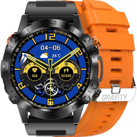 SMARTWATCH MĘSKI GRAVITY GT20-3 - AMOLED, DODATKOWY PASEK (sg024c) SMARTWATCH MĘSKI GRAVITY GT20-3 - AMOLED, DODATKOWY PASEK (sg024c)