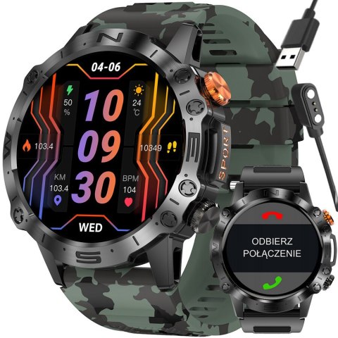 SMARTWATCH MĘSKI GRAVITY GT20-6 - AMOLED, DODATKOWY PASEK (sg024f) SMARTWATCH MĘSKI GRAVITY GT20-6 - AMOLED, DODATKOWY PASEK (sg024f)