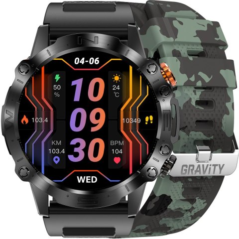 SMARTWATCH MĘSKI GRAVITY GT20-6 - AMOLED, DODATKOWY PASEK (sg024f) SMARTWATCH MĘSKI GRAVITY GT20-6 - AMOLED, DODATKOWY PASEK (sg024f)