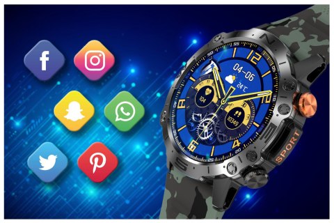 SMARTWATCH MĘSKI GRAVITY GT20-6 - AMOLED, DODATKOWY PASEK (sg024f) SMARTWATCH MĘSKI GRAVITY GT20-6 - AMOLED, DODATKOWY PASEK (sg024f)