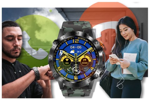 SMARTWATCH MĘSKI GRAVITY GT20-6 - AMOLED, DODATKOWY PASEK (sg024f) SMARTWATCH MĘSKI GRAVITY GT20-6 - AMOLED, DODATKOWY PASEK (sg024f)