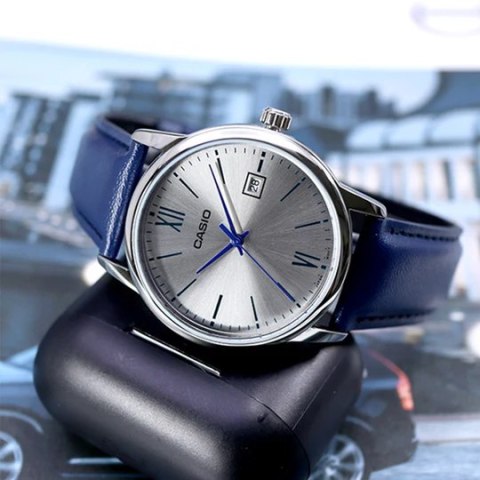 ZEGAREK MĘSKI CASIO MTP-V002L-2B3 + BOX (zd224b) ZEGAREK MĘSKI CASIO MTP-V002L-2B3 + BOX (zd224b)
