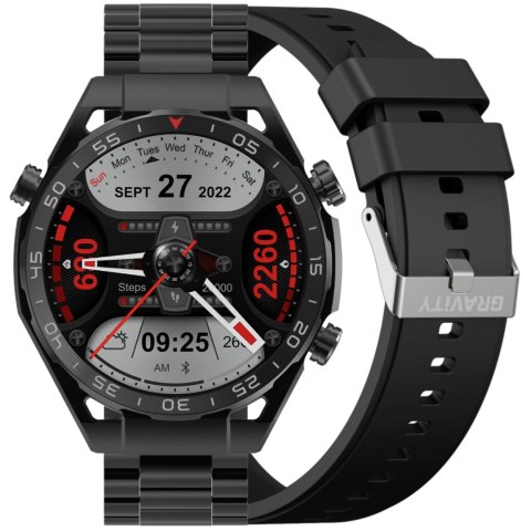 SMARTWATCH MĘSKI GRAVITY GT13-1 - DODATKOWY PASEK (sg028a) SMARTWATCH MĘSKI GRAVITY GT13-1 - DODATKOWY PASEK (sg028a)