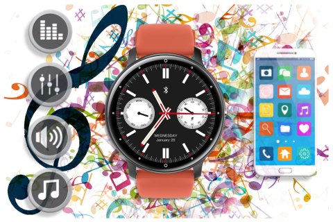 SMARTWATCH UNISEX GRAVITY GT1-3 PRO - ROZMOWY BLUETOOTH, DODATKOWY PASEK (sg027c) SMARTWATCH UNISEX GRAVITY GT1-3 PRO - ROZMOWY BLUETOOTH, DODATKOWY PASEK (sg027c)