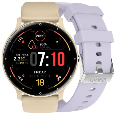 SMARTWATCH UNISEX GRAVITY GT1-8 PRO - ROZMOWY BLUETOOTH, DODATKOWY PASEK (sg027h) SMARTWATCH UNISEX GRAVITY GT1-8 PRO - ROZMOWY BLUETOOTH, DODATKOWY PASEK (sg027h)