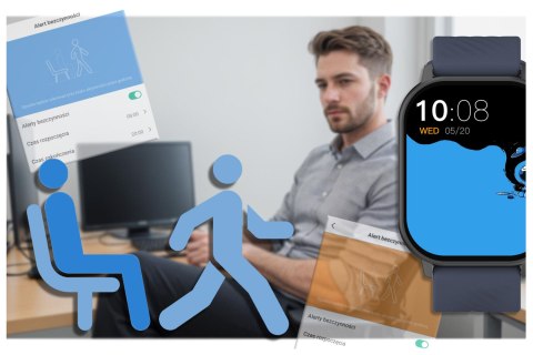 SMARTWATCH UNISEX GRAVITY GT15-4 - ROZMOWY BLUETOOTH, DODATKOWY PASEK (sg029d) SMARTWATCH UNISEX GRAVITY GT15-4 - ROZMOWY BLUETOOTH, DODATKOWY PASEK (sg029d)