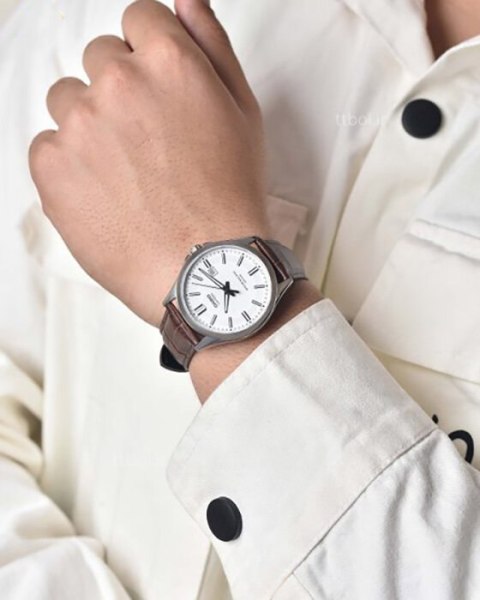 Zegarek Męski Casio MTS-100L-7A+ BOX (zd237b) SZAFIR Zegarek Męski Casio MTS-100L-7A+ BOX (zd237b) SZAFIR
