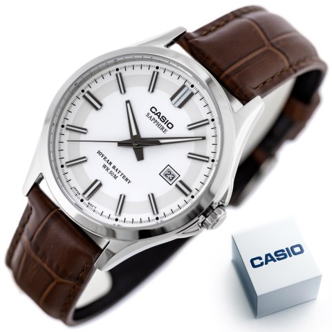 Zegarek Męski Casio MTS-100L-7A+ BOX (zd237b) SZAFIR Zegarek Męski Casio MTS-100L-7A+ BOX (zd237b) SZAFIR